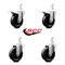 Service Caster 4 Inch Phenolic Wheel Swivel 3/4 Inch Square Stem Caster Total Lock Brakes, 2PK SCC-SQTTL20S414-PHS-34-2-S-2 - alternate 2